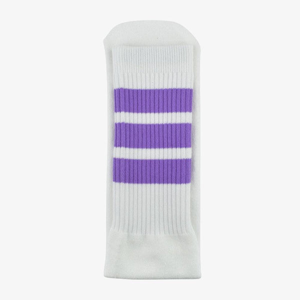 Purple with White Stripes Tube Socks -TS-6