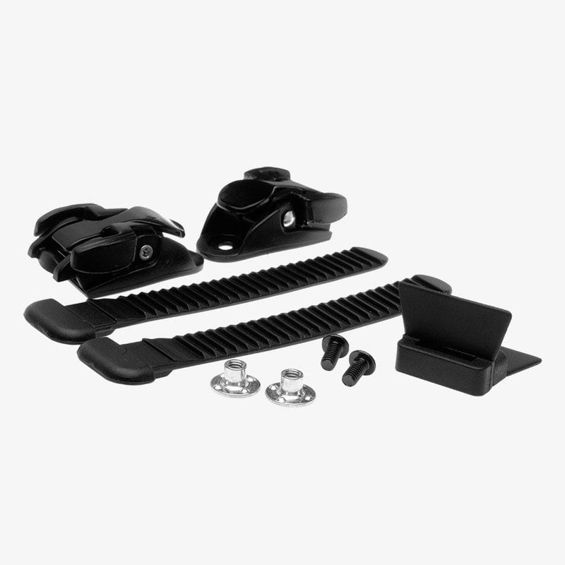 Bont accessories-inline Set (pair of buckles, loop, and ladders-11cm, screws) / Black Replacement Inline Standard Buckle Kit