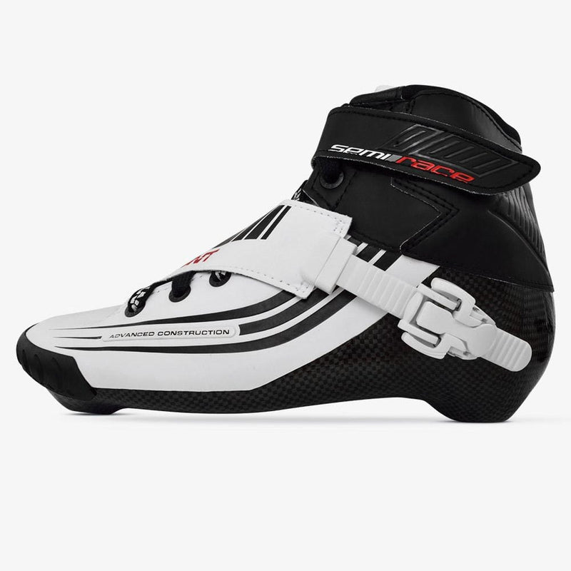 Bont Inline Skates 3.5 / White/Black Semi Race 195mm Inline Skate Boots white-black