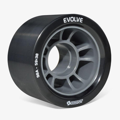Bont Wheels-quad 59mm Black 98A / Set of 4 Evolve Roller Skate Wheels