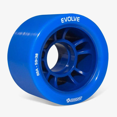Bont Wheels-quad 59mm Blue 88A / Set of 4 Evolve Roller Skate Wheels